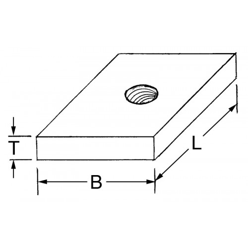 "T" Nut Blank for Indexable Tool Post CAI-TB